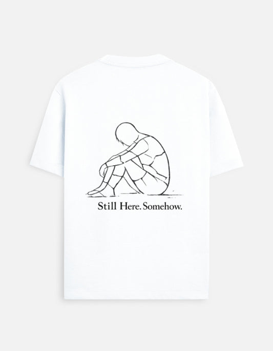 TrueSide Unisex Standard Crew T-Shirt – White – Back View