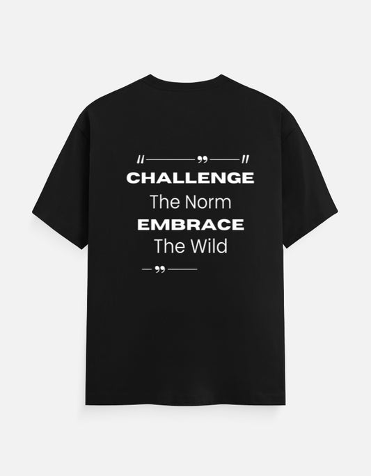 TrueSide Unisex Classic Crew T-Shirt – Black – Back View