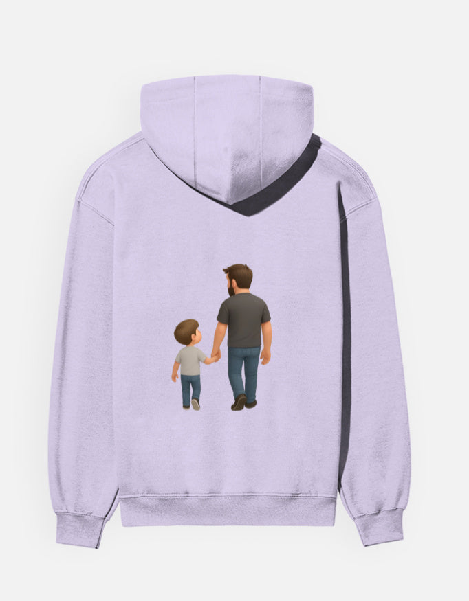 TrueSide Unisex Hoodie – Lavender – Back View