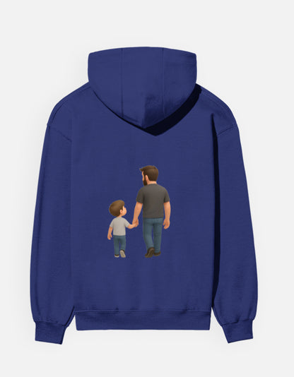 TrueSide Unisex Hoodie – Royal Blue – Back View