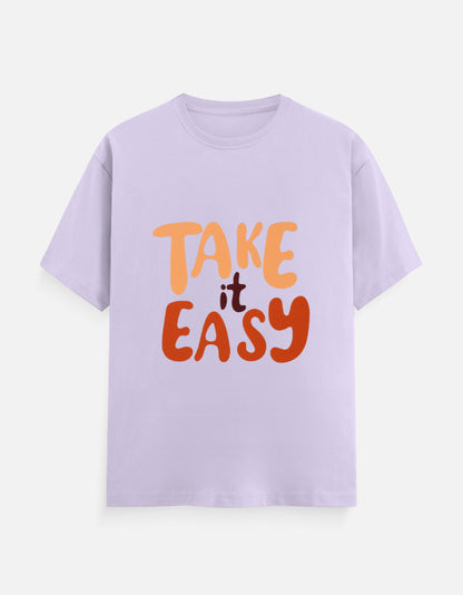 TrueSide Unisex Classic Crew T-Shirt – Lavender – Front View