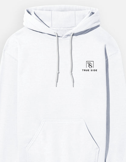 TrueSide Unisex Hoodie – White – Side View