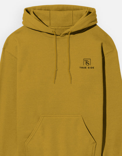 TrueSide Unisex Hoodie – Mustard Yellow – Side View